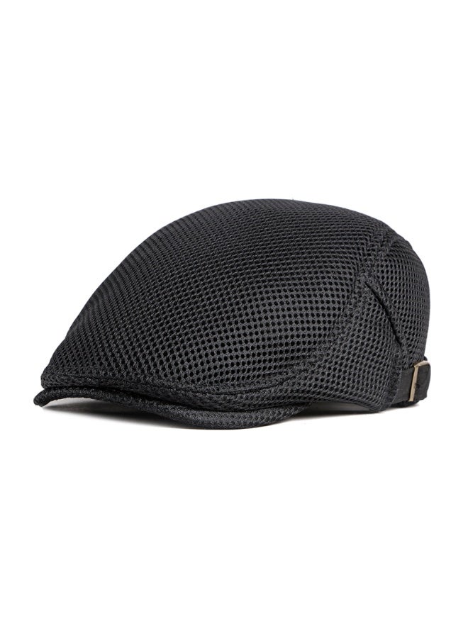 Men's Mesh Flat Cap Breathable Summer Newsboy Hat Beret Cabbie Ivy Hat  Newsboy Hat for Driving Hunting  - Image 2
