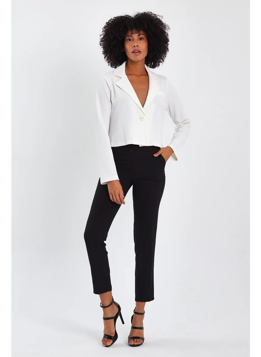 Alexander Gardi Unlined Crop Blazer Jacket (B22-21400)