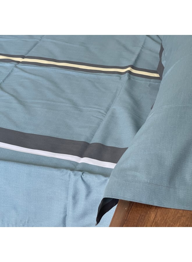 Mony Home Printed Bed Sheet Set Blue\Grey - Image 3