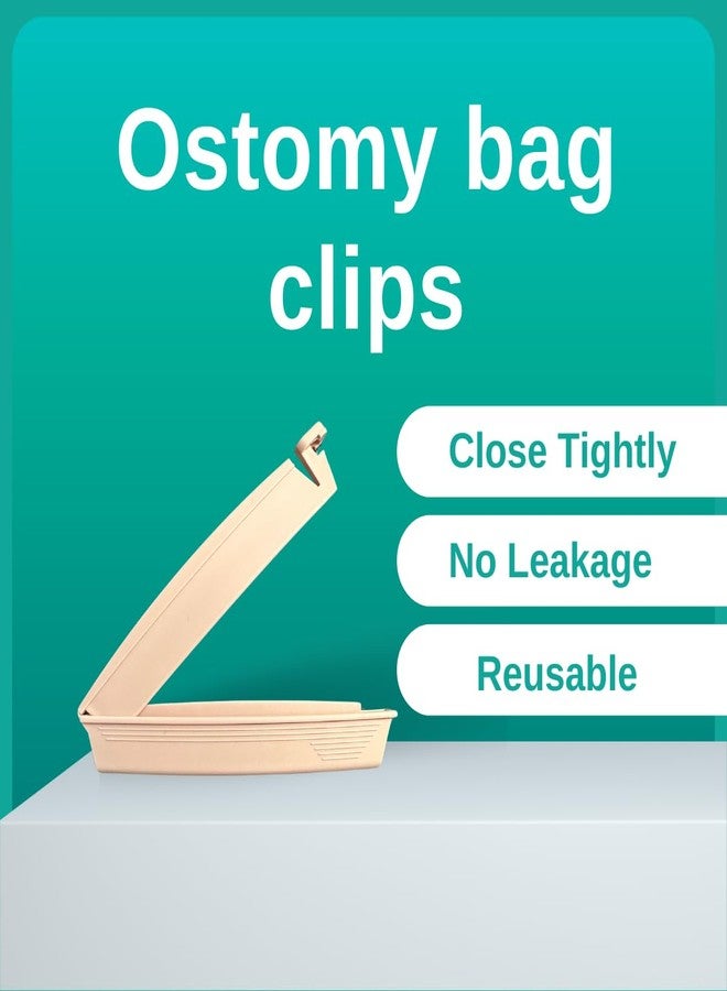 10PCS Ostomy Bag Clips Drainable Pouch Clamps Tail Closure - Colostomy Supplies, Leak-Proof Tail Closure, Colostomy Sealing Clips, Ostomy Care Tools, Fistula Accessories - Image 2