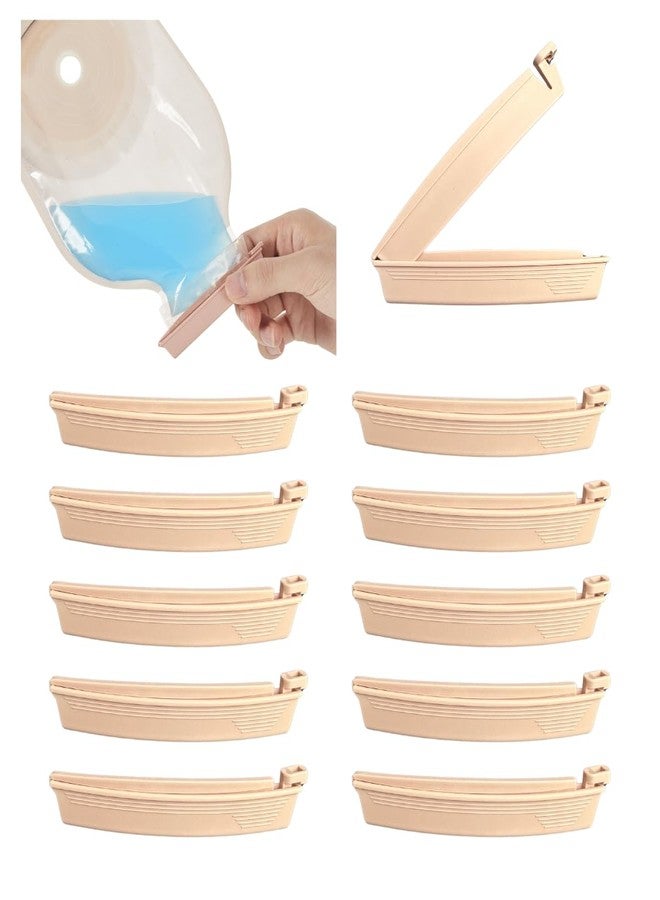 10PCS Ostomy Bag Clips Drainable Pouch Clamps Tail Closure - Colostomy Supplies, Leak-Proof Tail Closure, Colostomy Sealing Clips, Ostomy Care Tools, Fistula Accessories - Image 1
