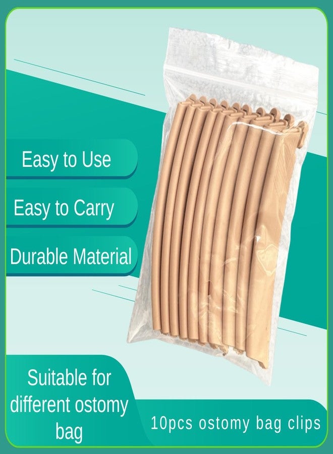 10PCS Ostomy Bag Clips Drainable Pouch Clamps Tail Closure - Colostomy Supplies, Leak-Proof Tail Closure, Colostomy Sealing Clips, Ostomy Care Tools, Fistula Accessories - Image 3