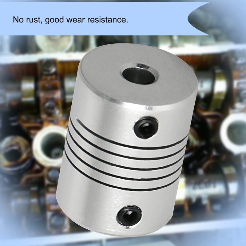 Aopin Flexible Beam Couplings 6mm to 6mm Flexible Coupler Shaft for 3D Printer, Length 25mm / 1" Motor Coupler Connector, Great Apply for Model Shaft, CNC Machine, Motor Guide, DIY Encoder 4 Pcs - Image 5