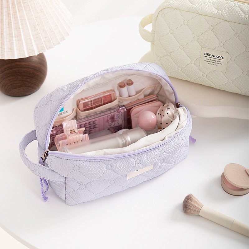 Beilun Checkered Cosmetic Toiletry Bag - Image 3