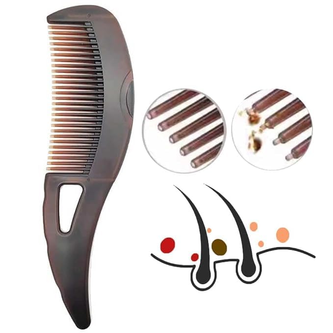 RIEO Hub RIEO Dandruff Comb Scalp Care Comb with Skin Scraping Handle for Women Men Hollow Tooth Hairbrush for Scalp MassageRefreshing and DandruffDirt Removal Reduce Scalp ItchingOil  - Image 2