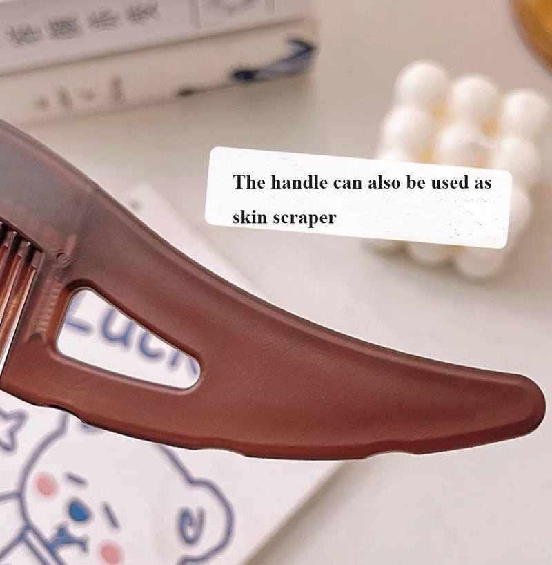 RIEO Hub RIEO Dandruff Comb Scalp Care Comb with Skin Scraping Handle for Women Men Hollow Tooth Hairbrush for Scalp MassageRefreshing and DandruffDirt Removal Reduce Scalp ItchingOil  - Image 5