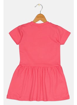 Peanuts Kids Girl  Short Sleeve Graphic Dress, Pink  - Image 2