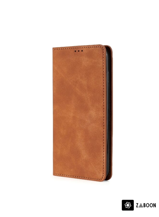 Zaboon Protective Case For Motorola Moto E32 India/E22s 4G Global Skin Feel Magnetic Horizontal Flip Leather - Image 2