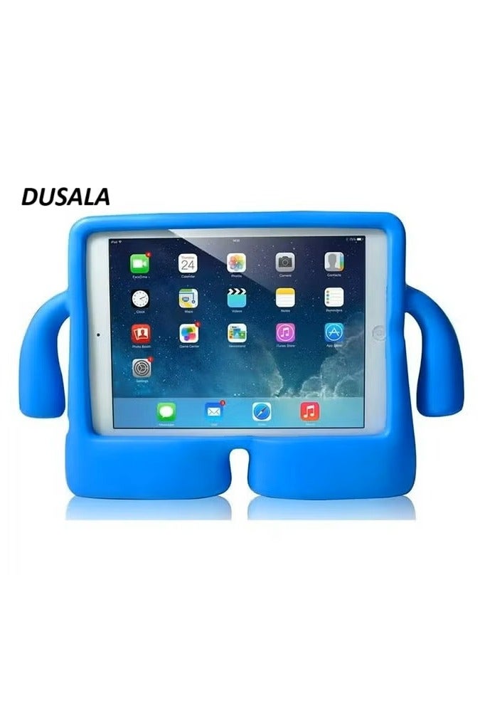 DUSALA Kids Shock‑Proof EVA Case with Handle & Stand for iPad Mini 7 Bright Durable Cover(Blue)