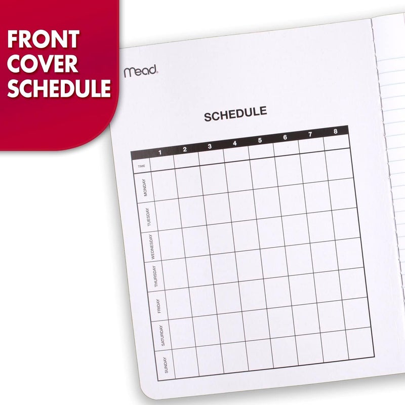 Mead Composition Notebooks, Wide Ruled Paper, 100 Sheets, Comp Book, 5 Pack (72368) - Image 3