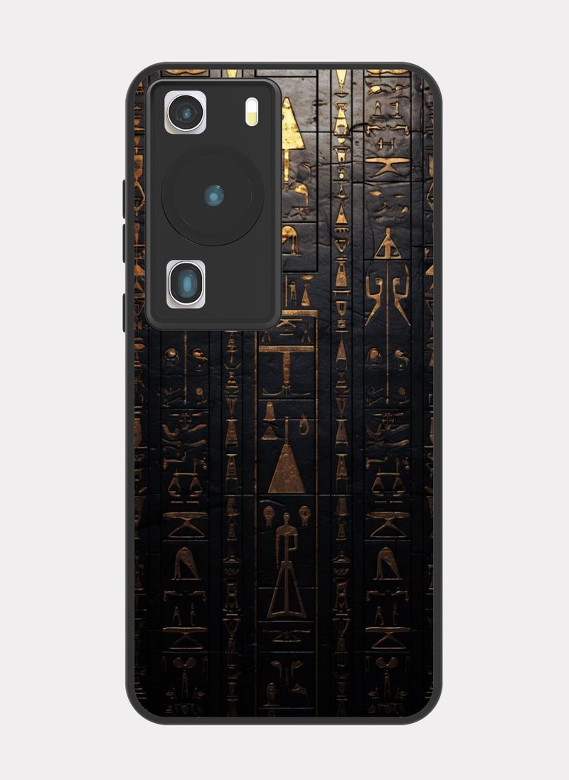 بكسلات كفر هواوي بي 60 برو نمط فرعوني رمادي - Image 1