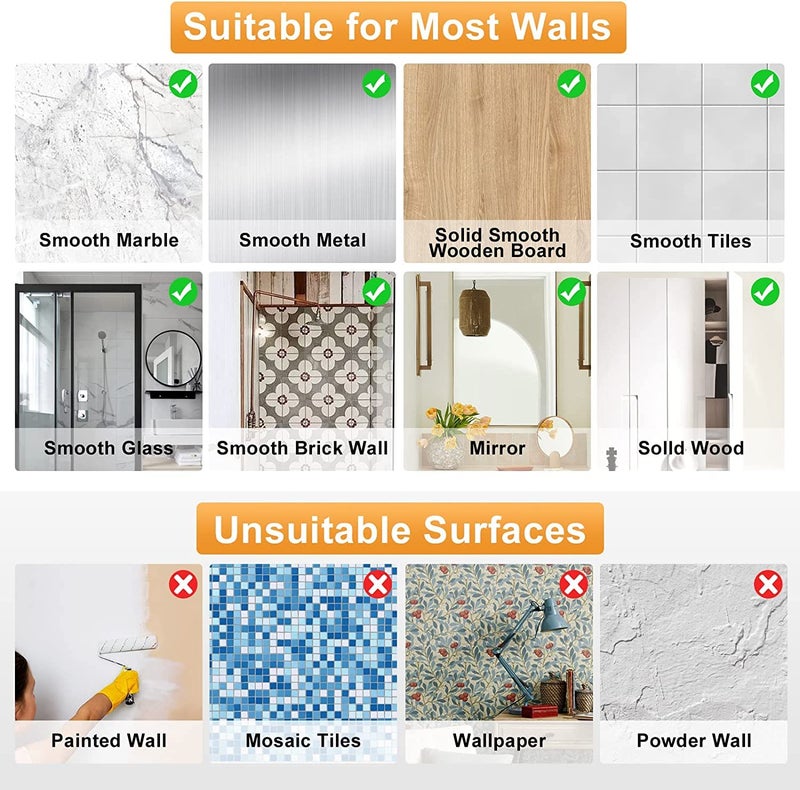 Abro Ultra Grip Heavy Duty 10KG Waterproof Adhesive Wall Hook for Home Office Outdoor Hook 4, 6 Cm, Clear - Image 3