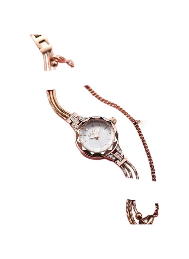Julius Women'S Watch, Fashionable Korean Style, Valentine'S Day Gift For Girlfriend Or Wife, Quartz Ladies Watch, Rose Gold Ja-918C - Image 3
