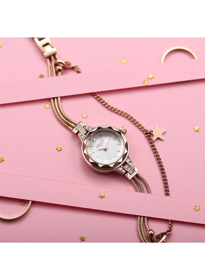 Julius Women's Watch, Fashionable Korean Style, Valentine's Day Gift For Girlfriend Or Wife, Quartz Ladies Watch, Rose Gold Ja-918c - Image 3