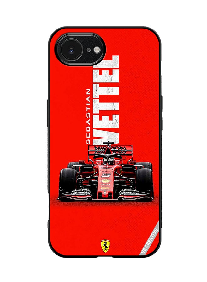 VR CREATIVE Protective Case Cover For Apple iPhone 16e F1 Racing Car Design Multicolour