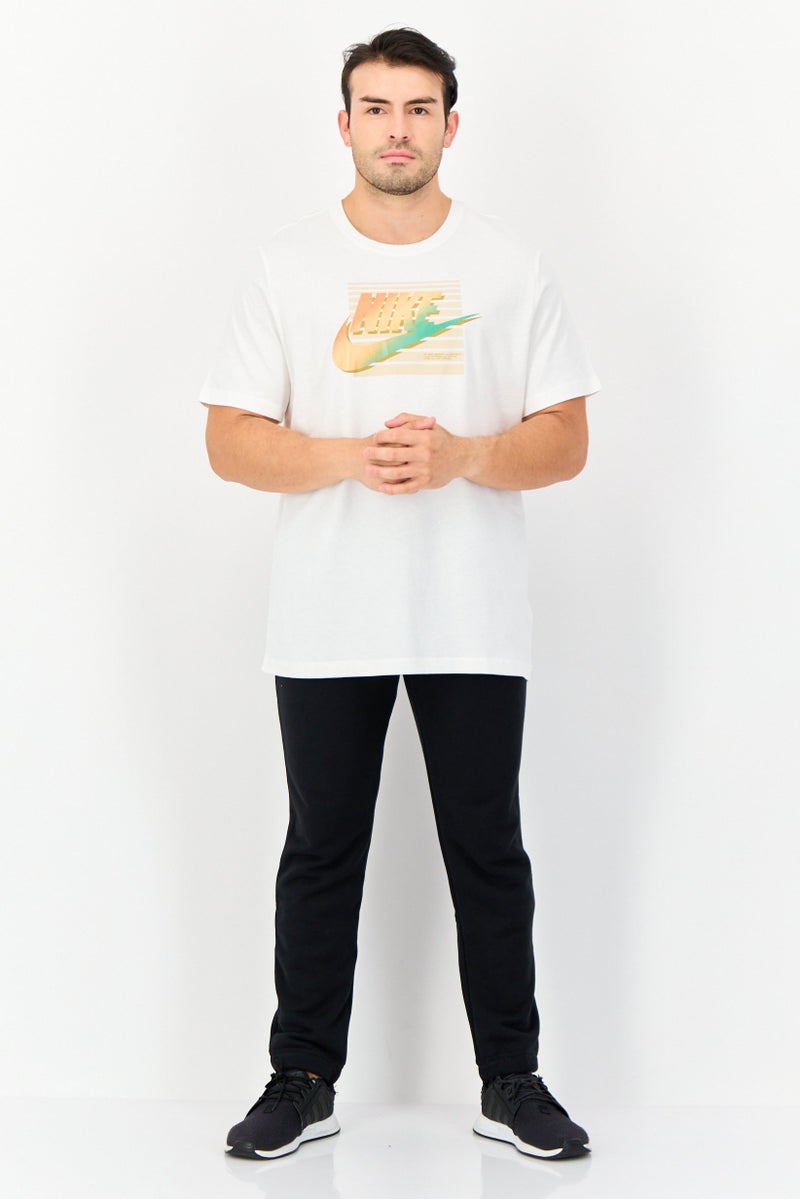 Nike Men Sportswear Fit Short Sleeves Outdoor T-shirt, White  - Image 3