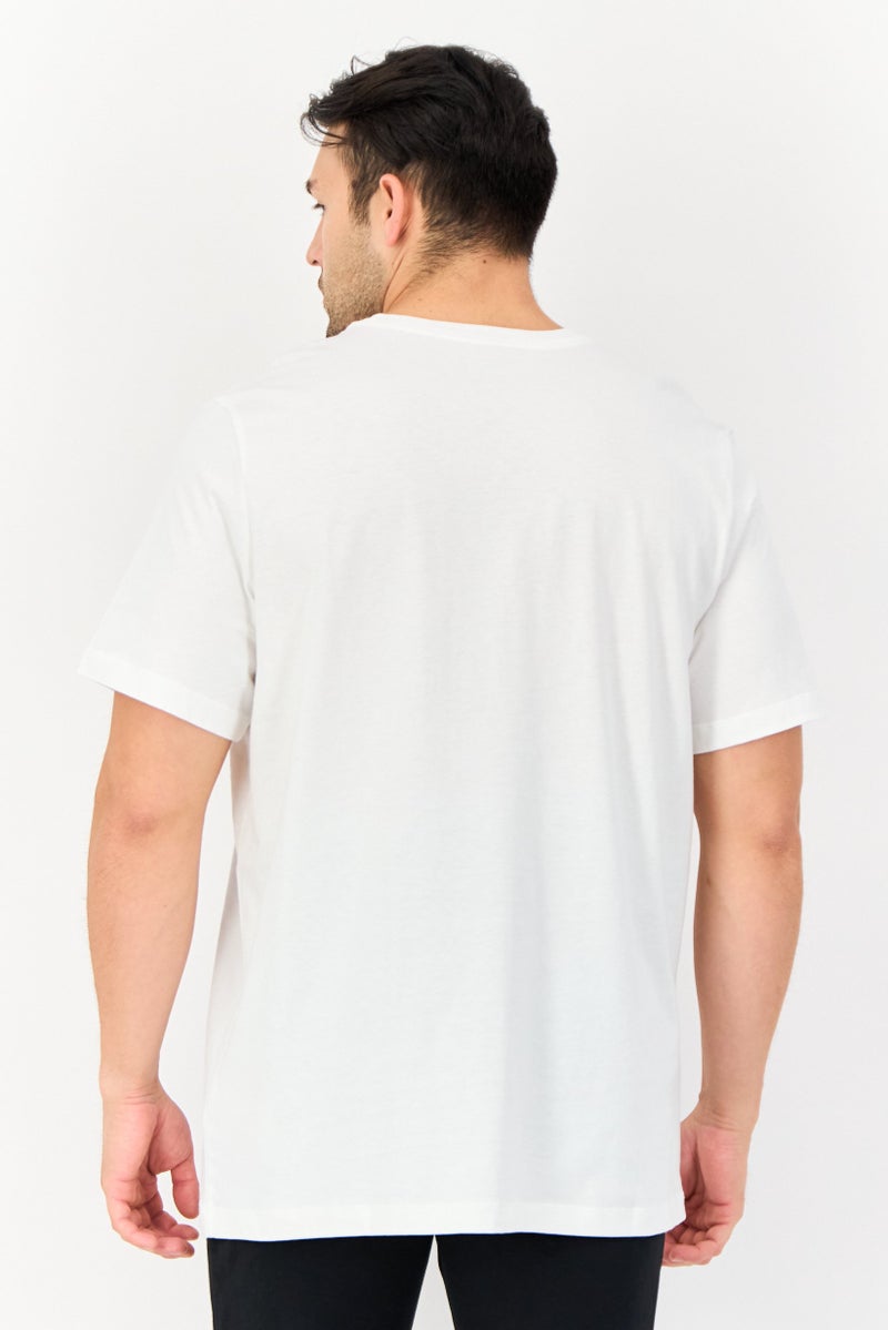 Nike Men Sportswear Fit Short Sleeves Outdoor T-shirt, White  - Image 4