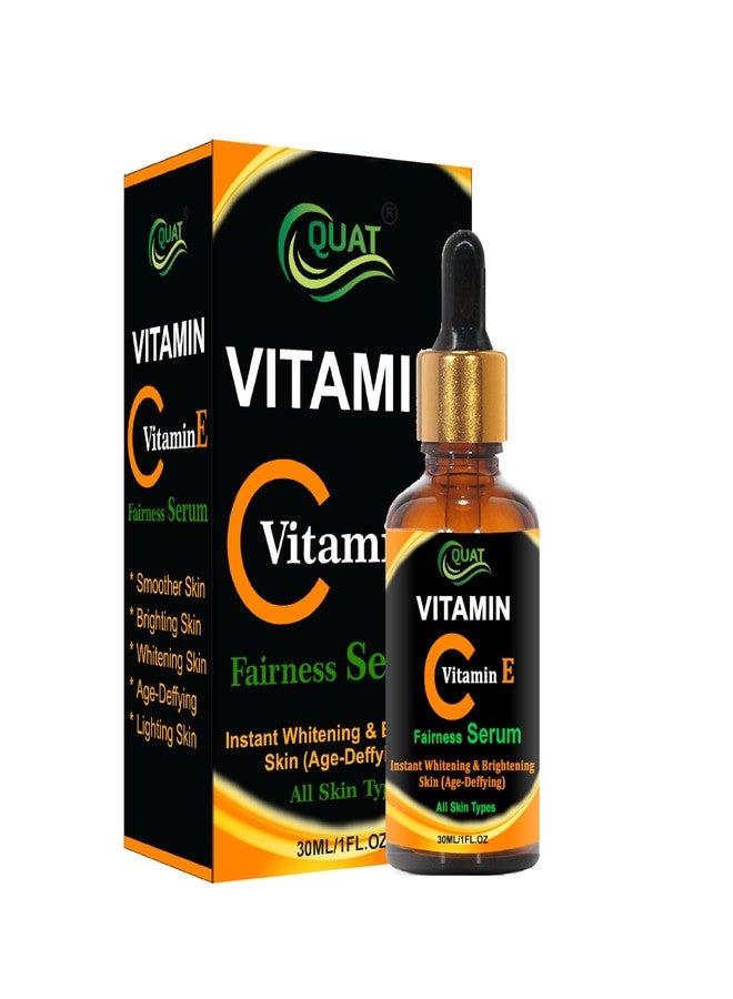 Quat Vitamin C & E Serum Helps Reduces Wrinkles Skin Booster, Women, Men (30ml) - Image 1