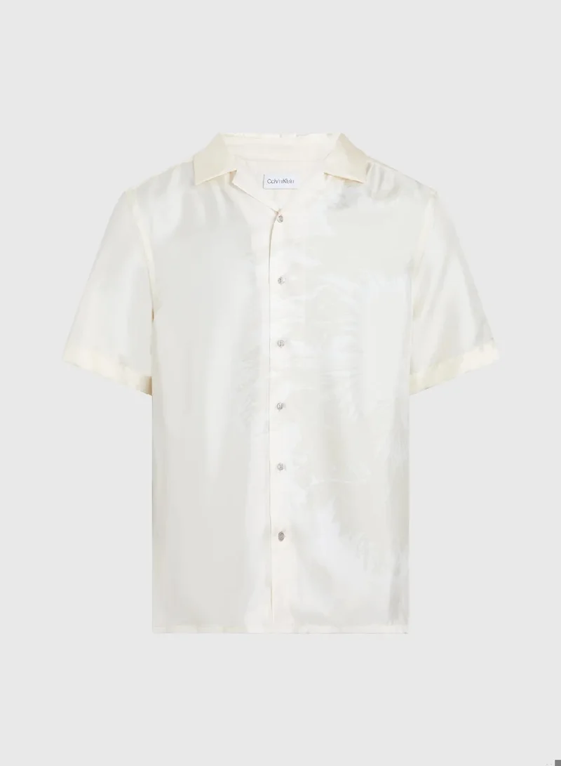 CALVIN KLEIN Silk Floral Shirt
