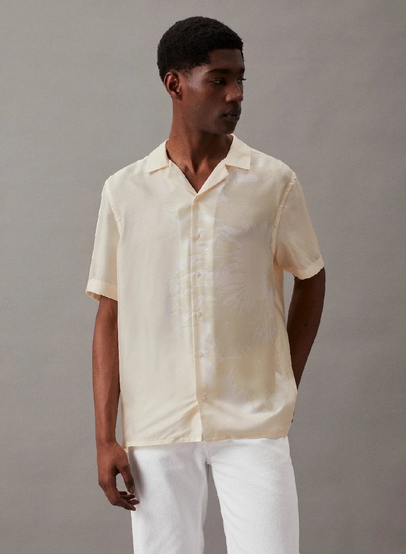 CALVIN KLEIN Silk Floral Shirt - Image 1