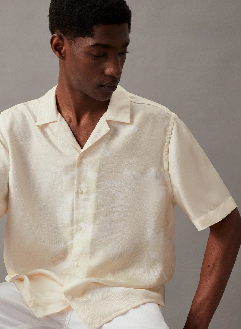 CALVIN KLEIN Silk Floral Shirt - Image 3