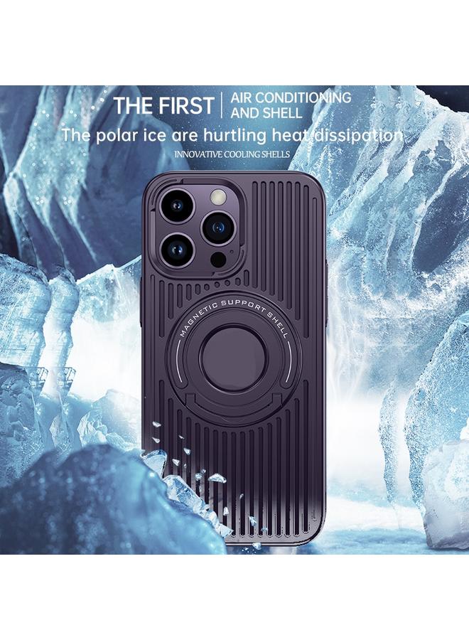 S-TOP Case For iPhone 15 Plus Cooling MagSafe Magnetic Ring Holder Phone Case - Image 3