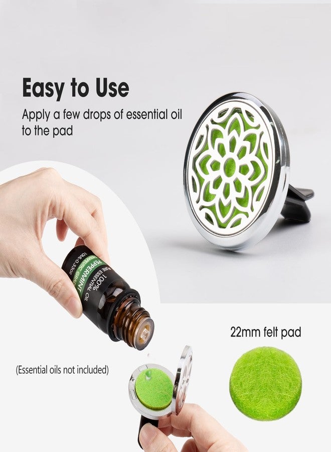 ttstar Car Diffuser Vent Clip - 3 PCS 30mm Aromatherapy Essential Oil Car Diffuser Vent Clips with 36 Refill Pads - Image 3
