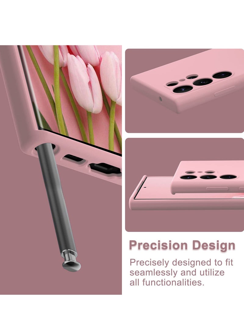 BORTONY Galaxy S23 Ultra Case Camera Protective Soft Silicone Silky Touch Flexible Slim Protective Case Cover for Samsung Galaxy S23 Ultra 6.8 Inch - Image 3