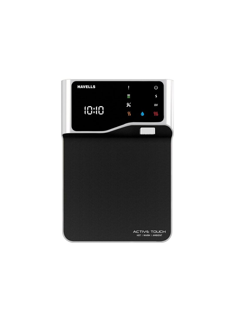 Havells Havells Active Touch HOT WARMAMBIENT HWA UV Water Purifier with Auto Diagnostic Maintenance alerts Black Suitable for tanker municipal water  - Image 1