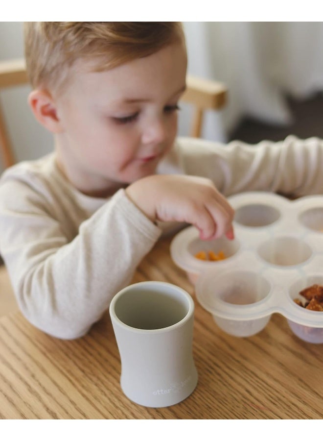otterlove Silicone Baby & Toddler Training Cup - Pediatric OT Approved - 100% Platinum Pure LFGB Silicone - Unbreakable - Plastic Free - Tiny Cup Perfect for Baby Led Weaning - Image 4