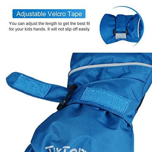 ThxToms Kids Warm Winter Waterproof Snow Gloves for Outdoor Sports, Toddler Bulky Ski Gloves for Boys Girls - Image 4