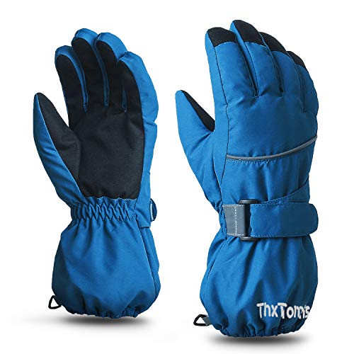 ThxToms Kids Warm Winter Waterproof Snow Gloves for Outdoor Sports, Toddler Bulky Ski Gloves for Boys Girls - Image 1