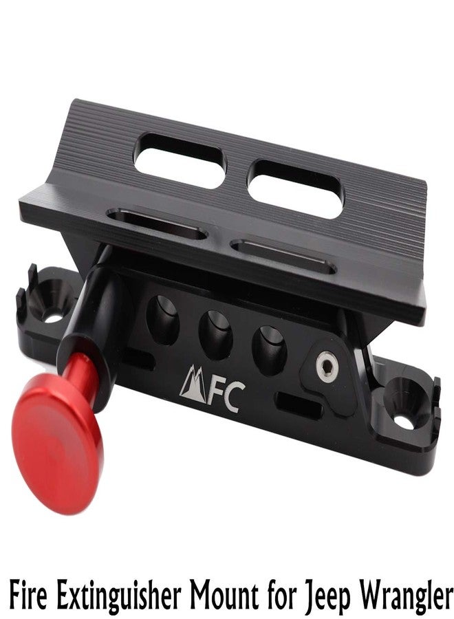 MFC Adjustable Roll Bar Fire Extinguisher Holder Mount with 4 Clamps Compatible with for Jeep Wrangler Gladiator UTV Polaris RZR Ranger Ford Bronco, Aluminum-1-year Warranty - Image 5