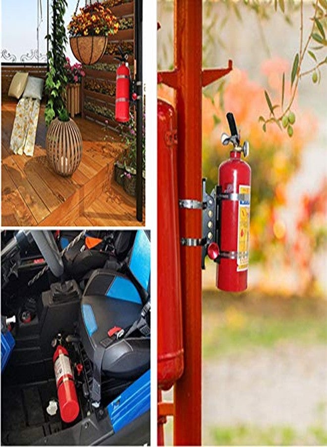 MFC Adjustable Roll Bar Fire Extinguisher Holder Mount with 4 Clamps Compatible with for Jeep Wrangler Gladiator UTV Polaris RZR Ranger Ford Bronco, Aluminum-1-year Warranty - Image 2