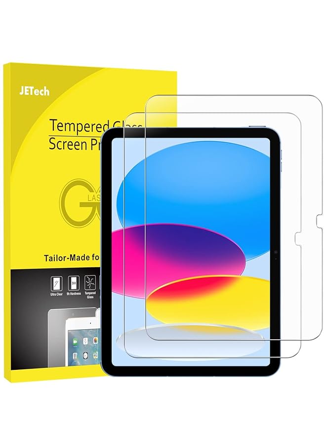 جي تيك واقي شاشة لجهاز Ipad 10 10.9 بوصة 2022 موديل 10Th Generation 9H من الزجاج المقسى عالي الدقة شفاف 2 عبوة - Image 1