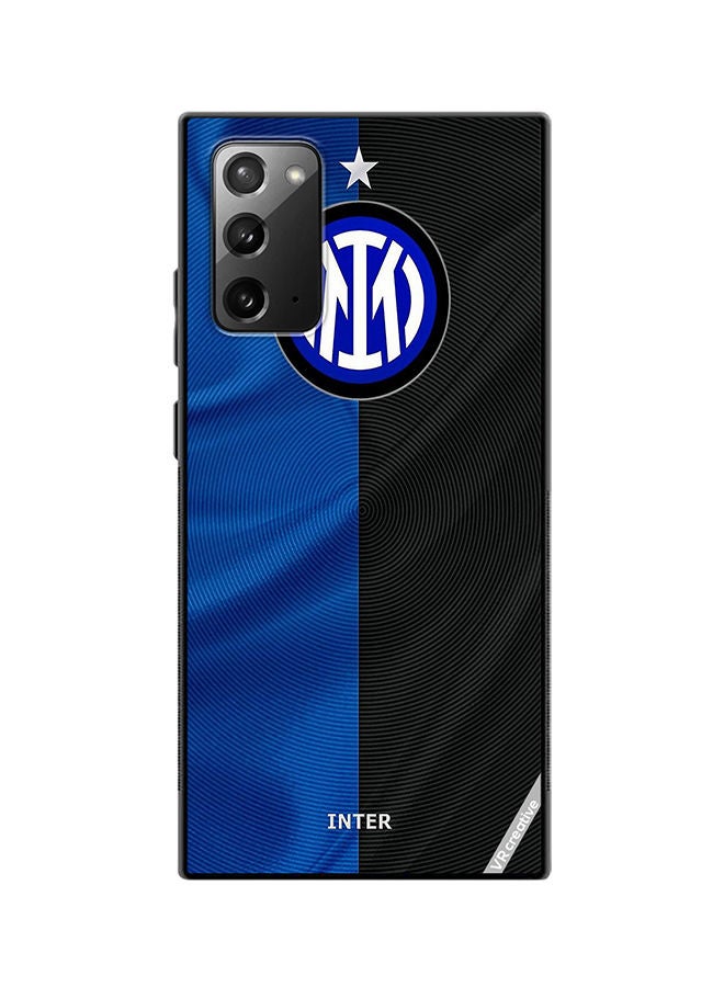 VR CREATIVE Protective Case Cover For Samsung Galaxy Note20 5G Inter Milan Logo Design Multicolour - Image 1