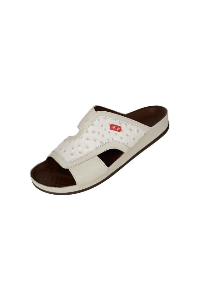 VITAL 148-1096 Vital Mens Vital - Nappa/Thomas Sandals 09114B Cream  - Image 1