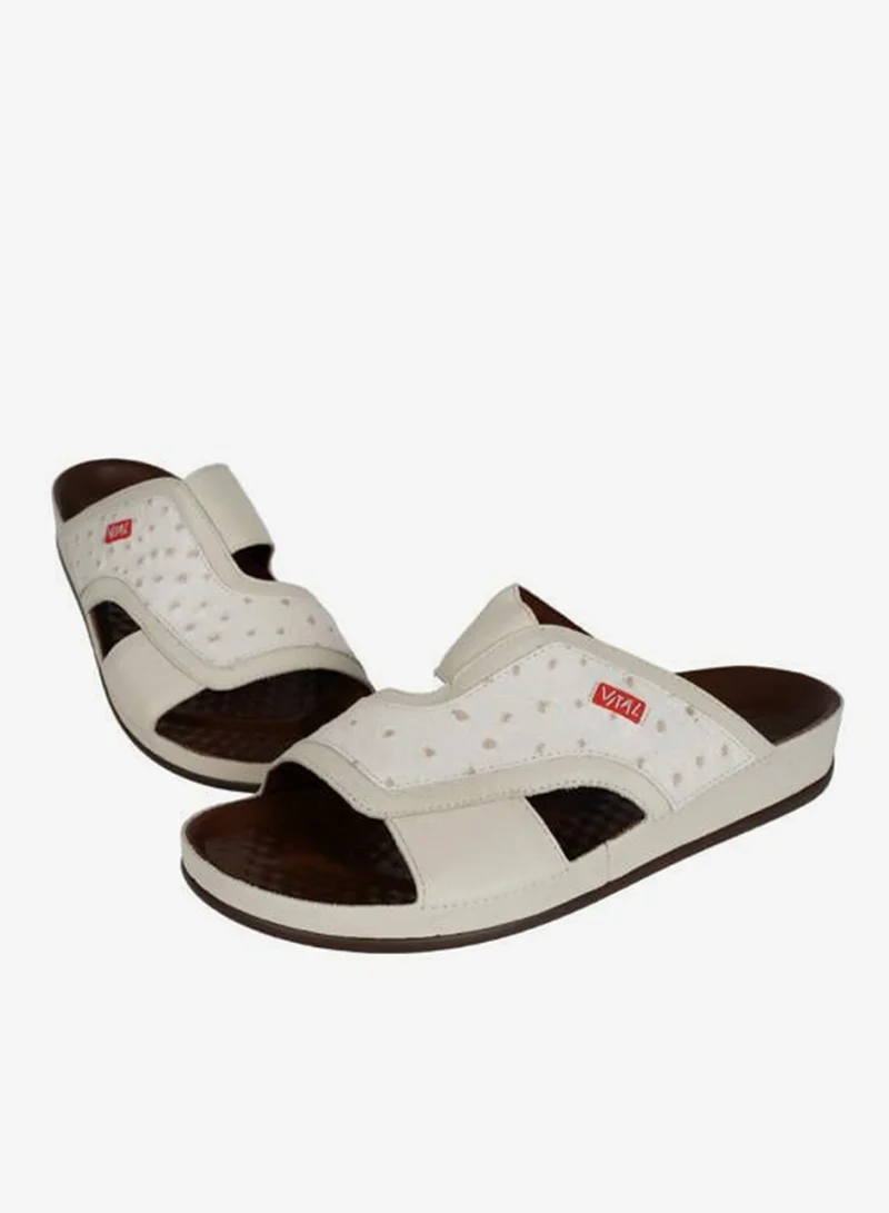 Vital Cream 148-1096 Vital Mens Vital - Nappa/Thomas Sandals 09114B Cream for Men | Best Price UAE