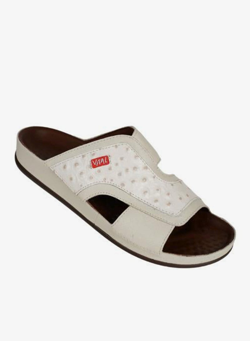 VITAL 148-1096 Vital Mens Vital - Nappa/Thomas Sandals 09114B Cream - Image 2