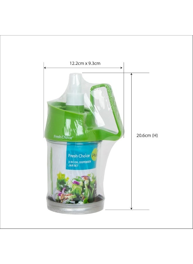 Fresh Choice 3 in 1 Oil Dispenser Jar Set - Image 2