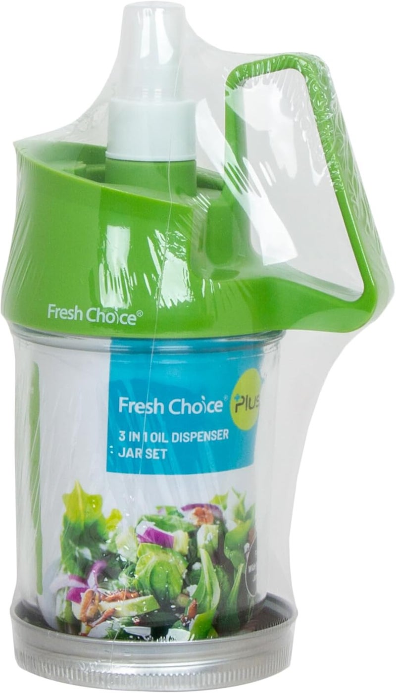 Fresh Choice 3 in 1 Oil Dispenser Jar Set - Image 1