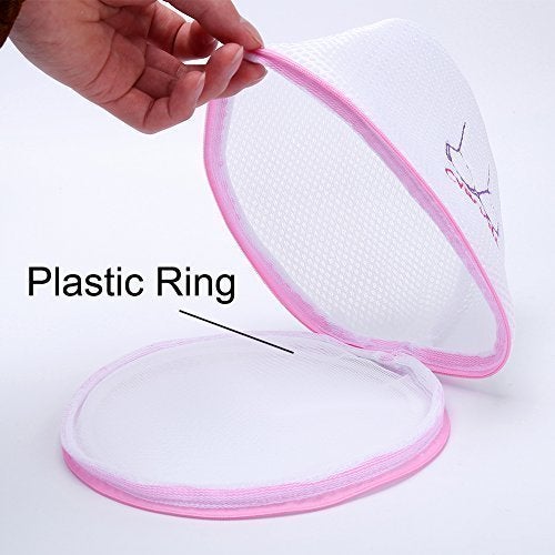 PALZ PALZ Zipped Mesh Washing Bag Hole Basket Underwear Bra Socks TShirts etc Protective Laundry Machine bag  - Image 3