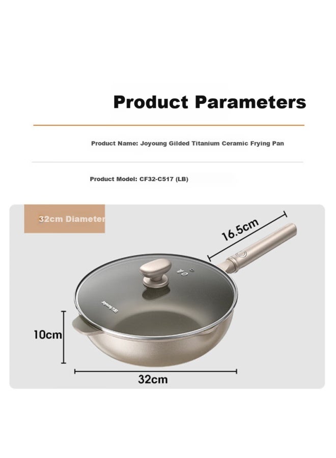 Joyoung Non-stick Titanium Coated Frying Pan 32cm - Image 4