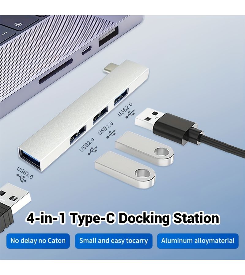 Style B USB Hub 3.0 Port Extension Dock Space Saving Design for Home Office - Image 5