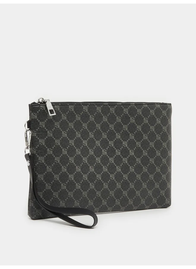 Styli Styli Black Abstract printed handbag
