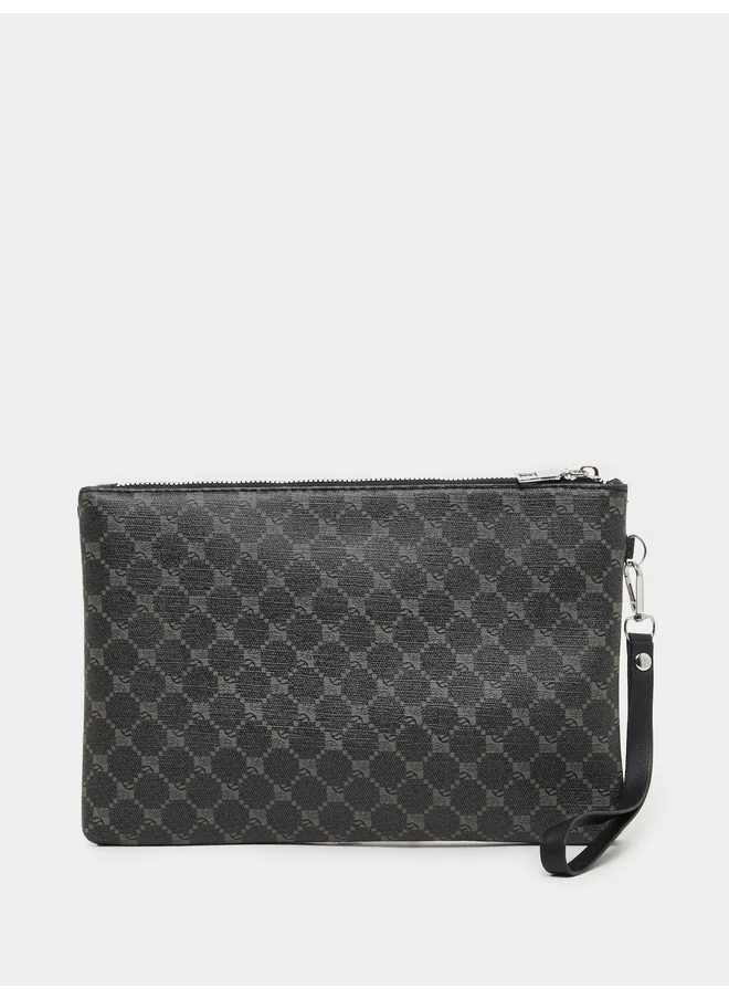 Styli Styli Black Abstract printed handbag