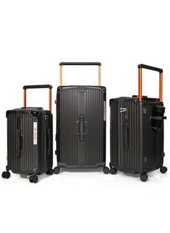 MORANO Morano 3 Piece Aluminum Fiber Luggage Set 28", 24", 20" for Cabin  - Image 1