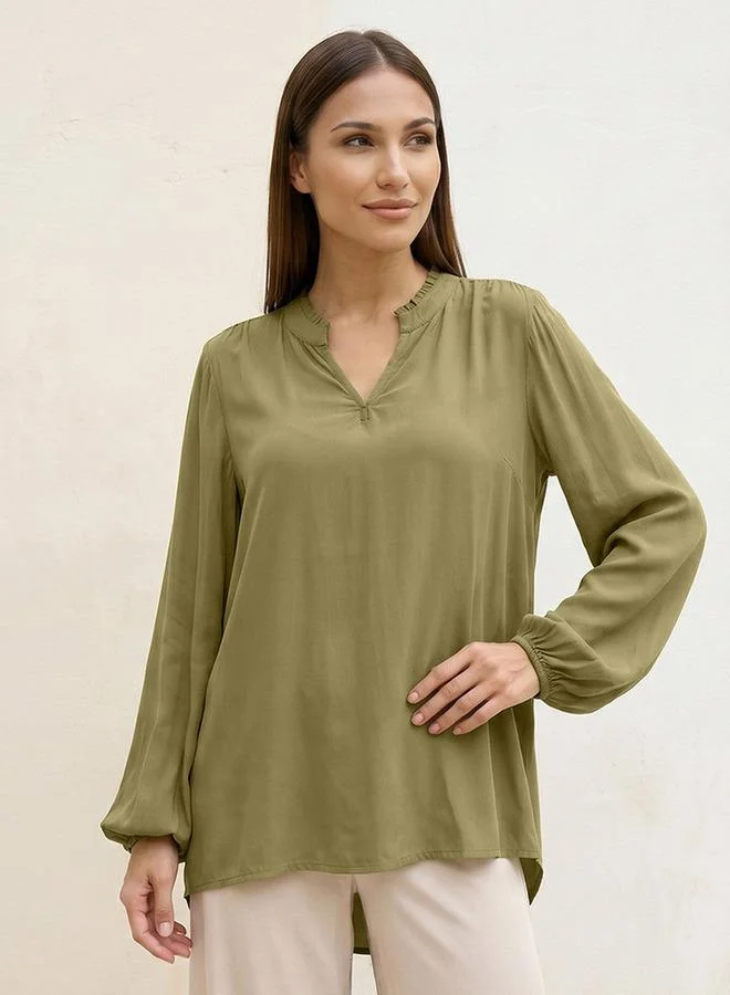 Splash FAV Basic Viscose Top High-Low Hem