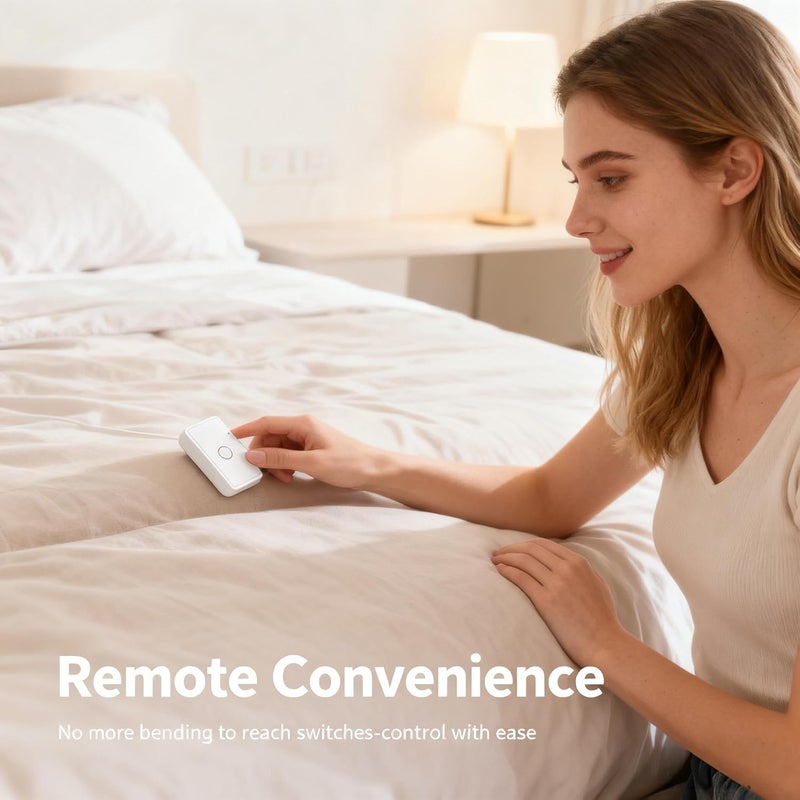 LoraTap Remote Control Outlet: Wireless On Off Outlet Switch — Lamps Fans & Appliances Indoor — Renter Friendly — 100FT Range — No Wiring - Image 2