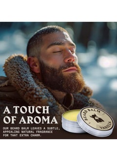 Striking Viking Striking Viking Beard Balm for Men - Leave-in Beard Conditioner to Smooth, Shape, Moisturize & Soften Coarse, Dry Facial Hair - Vanilla Scented with Shea Butter, Tea Tree, Argan & Jojoba Oils, 2 Oz  - Image 5
